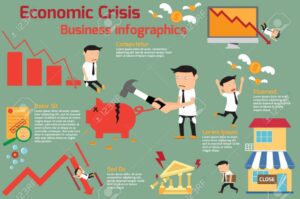 economic crisis infographics elements. financial crisis. investm
