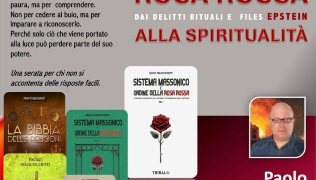 conferenza-sistema-massonico-e-ordine-della-rosa-rossa-paolo-franceschetti-vittorio-veneto-tv-13-maggio-2026